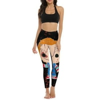 Chucky Horror Movie дамски атлетически гамаши меки йога панталони с висока талия за спорт 2xl
